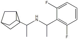 (1-{bicyclo[2.2.1]heptan-2-yl}ethyl)[1-(2,6-difluorophenyl)ethyl]amine 结构式