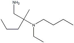 (1-amino-2-methylpentan-2-yl)(butyl)ethylamine 结构式