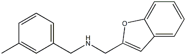 (1-benzofuran-2-ylmethyl)[(3-methylphenyl)methyl]amine 结构式