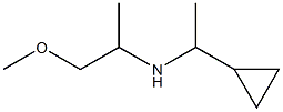 (1-cyclopropylethyl)(1-methoxypropan-2-yl)amine 结构式