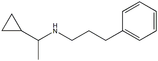 (1-cyclopropylethyl)(3-phenylpropyl)amine 结构式
