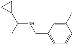 (1-cyclopropylethyl)[(3-fluorophenyl)methyl]amine 结构式