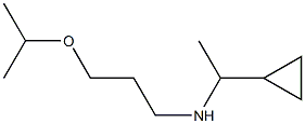 (1-cyclopropylethyl)[3-(propan-2-yloxy)propyl]amine 结构式