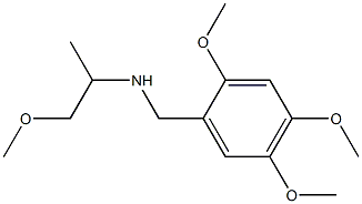 (1-methoxypropan-2-yl)[(2,4,5-trimethoxyphenyl)methyl]amine 结构式