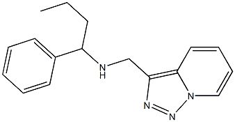 (1-phenylbutyl)({[1,2,4]triazolo[3,4-a]pyridin-3-ylmethyl})amine 结构式