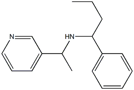 (1-phenylbutyl)[1-(pyridin-3-yl)ethyl]amine 结构式