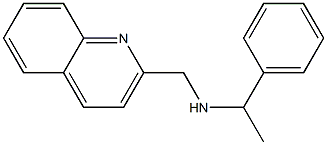 (1-phenylethyl)(quinolin-2-ylmethyl)amine 结构式