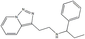 (1-phenylpropyl)(2-{[1,2,4]triazolo[3,4-a]pyridin-3-yl}ethyl)amine 结构式