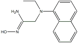 (1Z)-2-[ethyl(1-naphthyl)amino]-N'-hydroxyethanimidamide 结构式