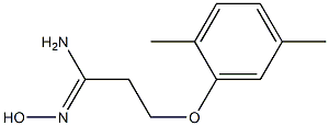 (1Z)-3-(2,5-dimethylphenoxy)-N'-hydroxypropanimidamide 结构式