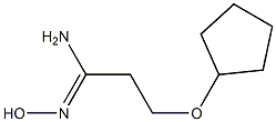 (1Z)-3-(cyclopentyloxy)-N'-hydroxypropanimidamide 结构式