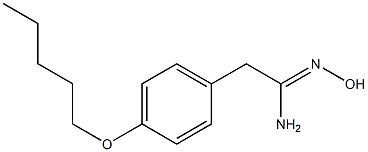 (1Z)-N'-hydroxy-2-[4-(pentyloxy)phenyl]ethanimidamide 结构式