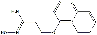 (1Z)-N'-hydroxy-3-(1-naphthyloxy)propanimidamide 结构式