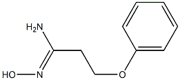 (1Z)-N'-hydroxy-3-phenoxypropanimidamide 结构式