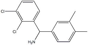 (2,3-dichlorophenyl)(3,4-dimethylphenyl)methanamine 结构式