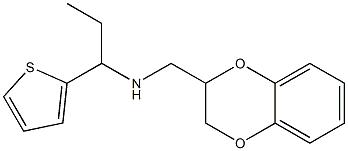 (2,3-dihydro-1,4-benzodioxin-2-ylmethyl)[1-(thiophen-2-yl)propyl]amine 结构式