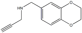 (2,3-dihydro-1,4-benzodioxin-6-ylmethyl)(prop-2-yn-1-yl)amine 结构式