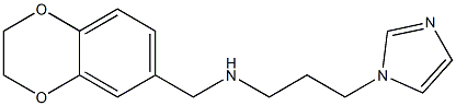 (2,3-dihydro-1,4-benzodioxin-6-ylmethyl)[3-(1H-imidazol-1-yl)propyl]amine 结构式