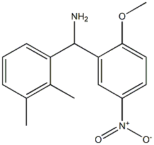 (2,3-dimethylphenyl)(2-methoxy-5-nitrophenyl)methanamine 结构式