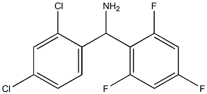 (2,4-dichlorophenyl)(2,4,6-trifluorophenyl)methanamine 结构式