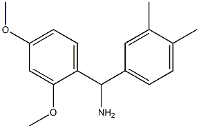 (2,4-dimethoxyphenyl)(3,4-dimethylphenyl)methanamine 结构式