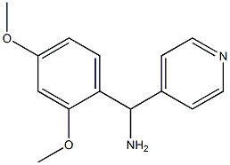 (2,4-dimethoxyphenyl)(pyridin-4-yl)methanamine 结构式