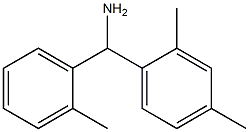 (2,4-dimethylphenyl)(2-methylphenyl)methanamine 结构式