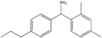 (2,4-dimethylphenyl)(4-propylphenyl)methanamine 结构式