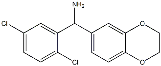 (2,5-dichlorophenyl)(2,3-dihydro-1,4-benzodioxin-6-yl)methanamine 结构式
