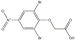 (2,6-dibromo-4-nitrophenoxy)acetic acid 结构式