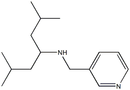 (2,6-dimethylheptan-4-yl)(pyridin-3-ylmethyl)amine 结构式