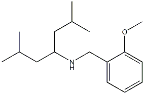 (2,6-dimethylheptan-4-yl)[(2-methoxyphenyl)methyl]amine 结构式