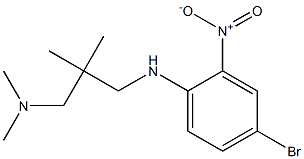 (2-{[(4-bromo-2-nitrophenyl)amino]methyl}-2-methylpropyl)dimethylamine 结构式