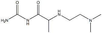 (2-{[2-(dimethylamino)ethyl]amino}propanoyl)urea 结构式