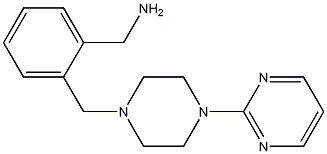 (2-{[4-(pyrimidin-2-yl)piperazin-1-yl]methyl}phenyl)methanamine 结构式