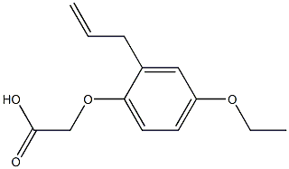 (2-allyl-4-ethoxyphenoxy)acetic acid 结构式