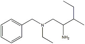 (2-amino-3-methylpentyl)(benzyl)ethylamine 结构式