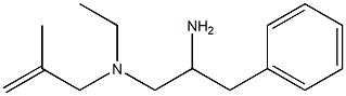 (2-amino-3-phenylpropyl)(ethyl)(2-methylprop-2-en-1-yl)amine 结构式