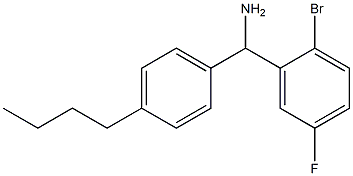(2-bromo-5-fluorophenyl)(4-butylphenyl)methanamine 结构式