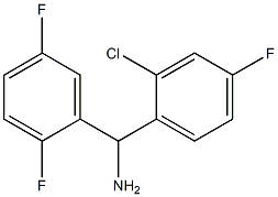 (2-chloro-4-fluorophenyl)(2,5-difluorophenyl)methanamine 结构式
