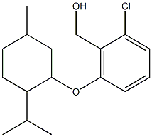 (2-chloro-6-{[5-methyl-2-(propan-2-yl)cyclohexyl]oxy}phenyl)methanol 结构式