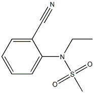 (2-cyanophenyl)-N-ethylmethanesulfonamide 结构式