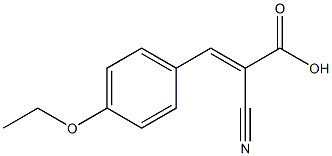 (2E)-2-cyano-3-(4-ethoxyphenyl)prop-2-enoic acid 结构式