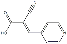 (2E)-2-cyano-3-pyridin-4-ylacrylic acid 结构式