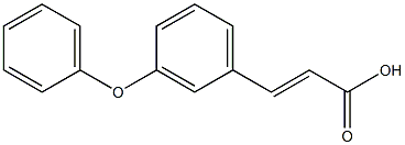 (2E)-3-(3-phenoxyphenyl)prop-2-enoic acid 结构式