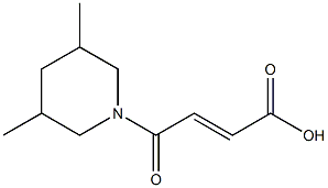 (2E)-4-(3,5-dimethylpiperidin-1-yl)-4-oxobut-2-enoic acid 结构式