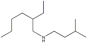 (2-ethylhexyl)(3-methylbutyl)amine 结构式