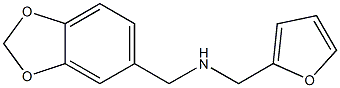 (2H-1,3-benzodioxol-5-ylmethyl)(furan-2-ylmethyl)amine 结构式