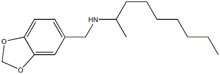 (2H-1,3-benzodioxol-5-ylmethyl)(nonan-2-yl)amine 结构式