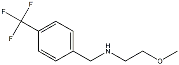 (2-methoxyethyl)({[4-(trifluoromethyl)phenyl]methyl})amine 结构式